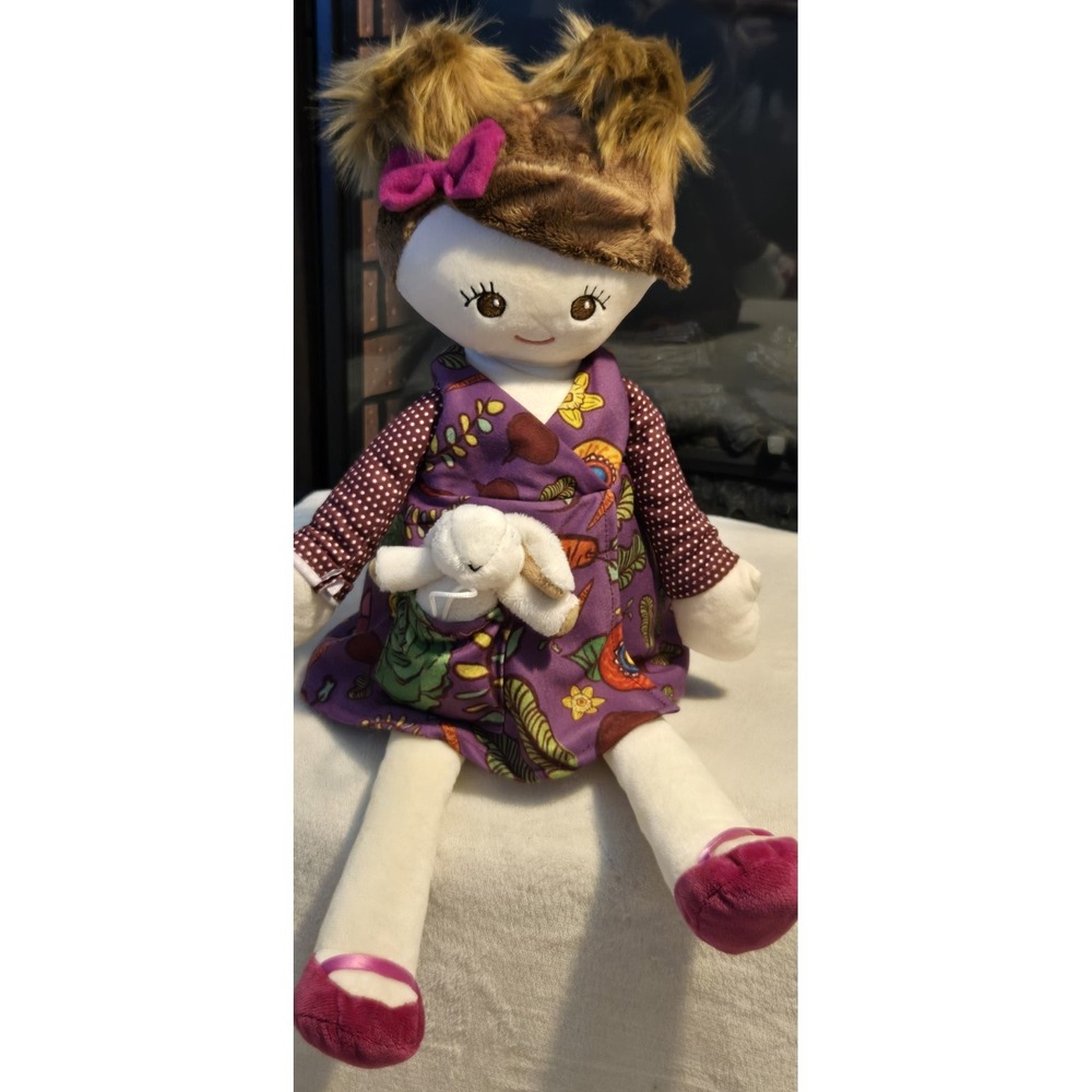 Scentsy Buddy Plush Doll Girl Brylee Bailey Bunny Rabbit Purple NO Scent Pack